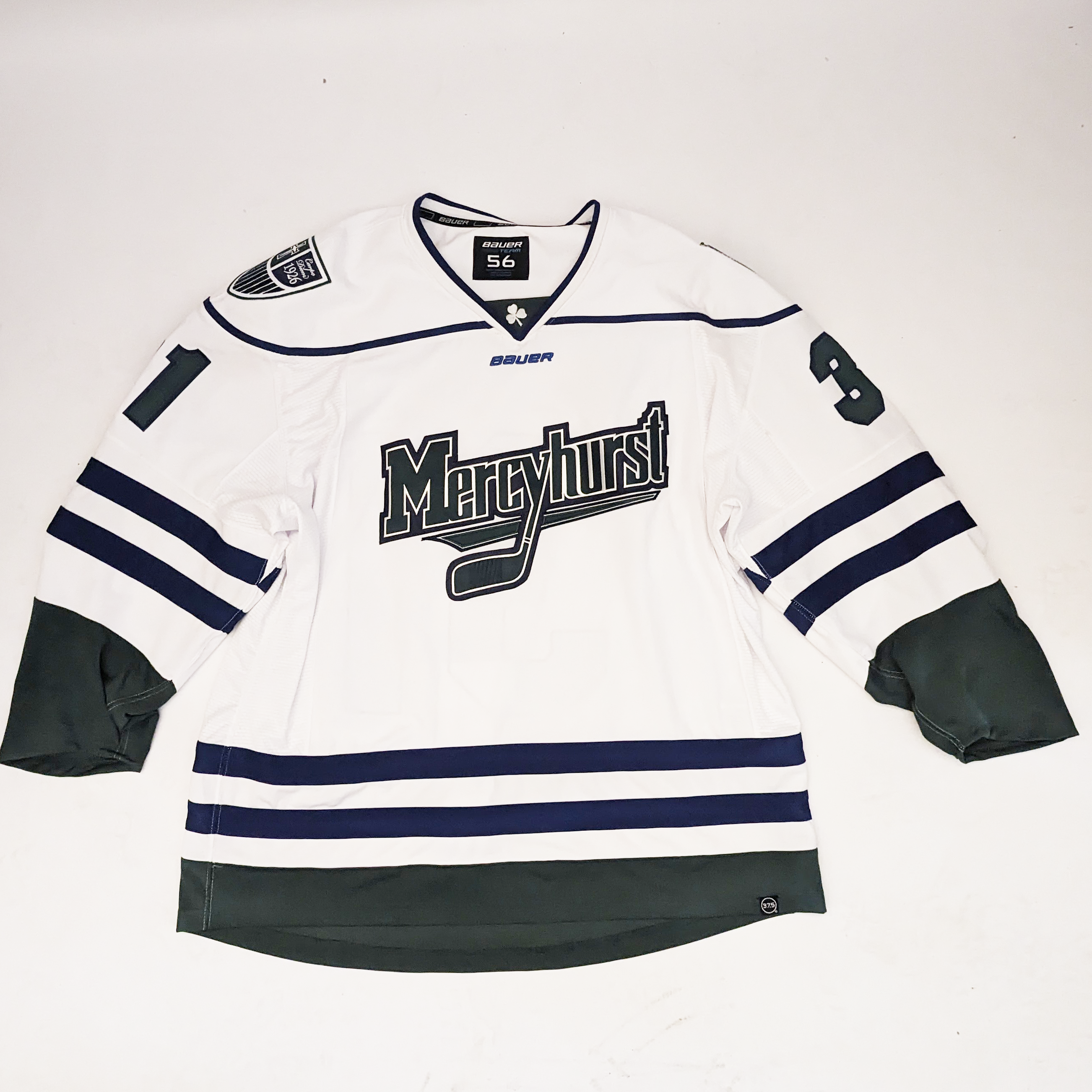 NCAA - Maillot de match Bauer d'occasion (blanc/vert)